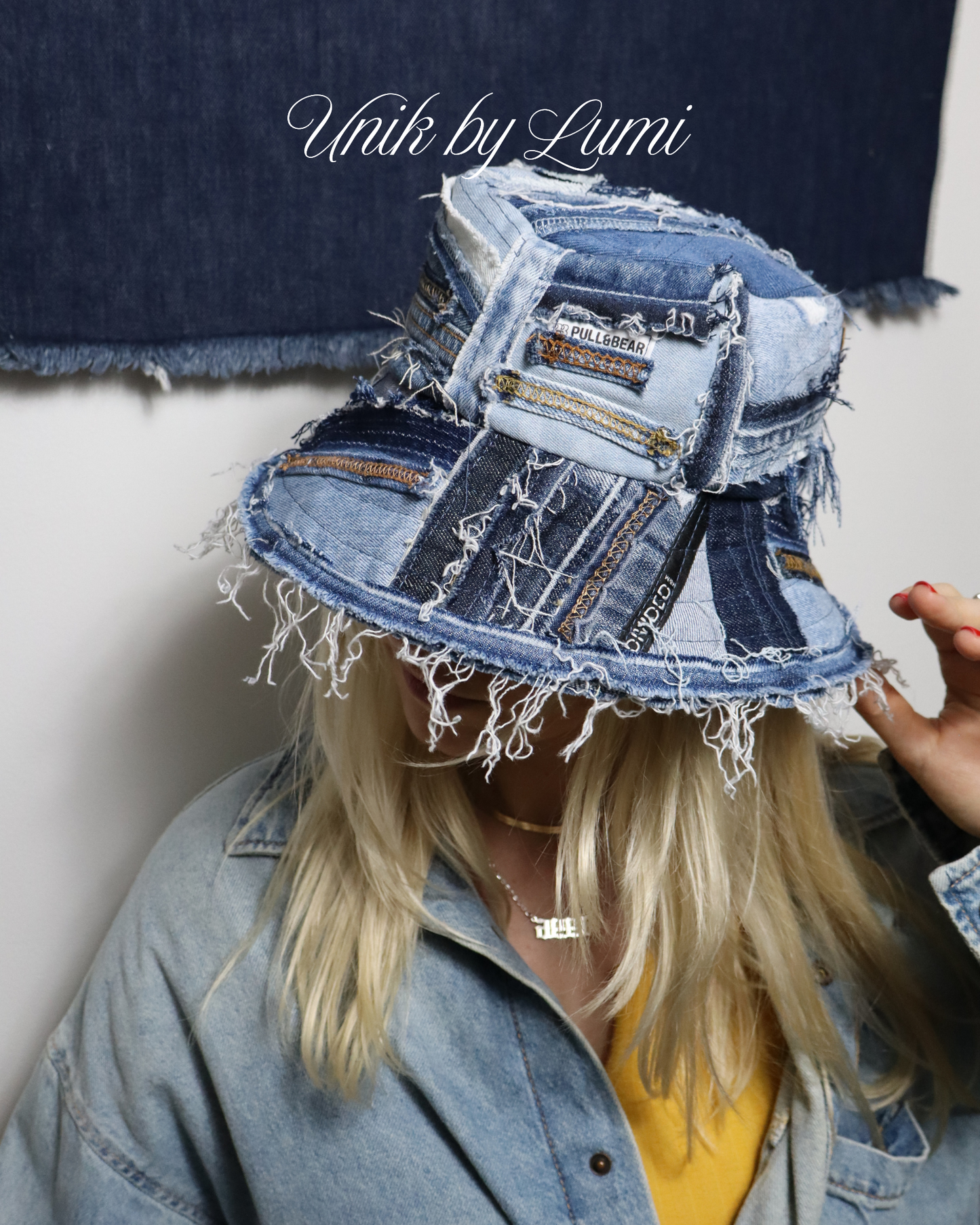Sustainable Luxury Unisex Bucket Hat | Recycled Jeans | Handmade | Zero Waste Concept
