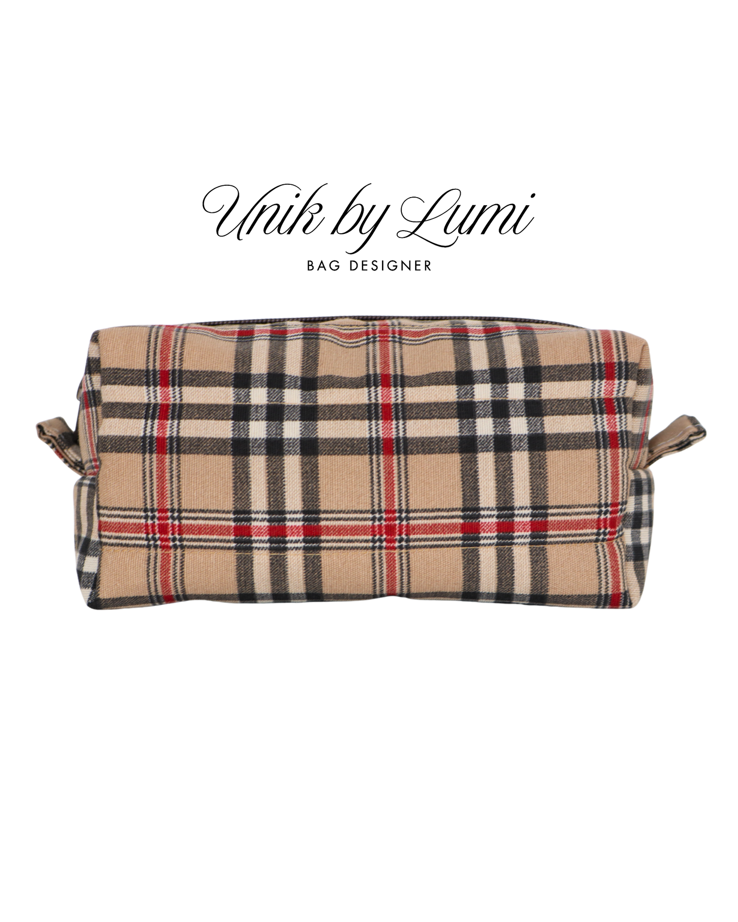 Bolsa xadrez castanha | Bolsa de viagem