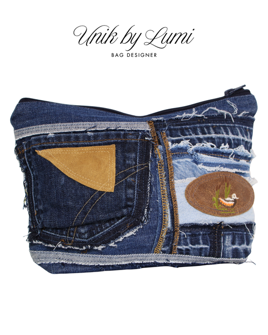 Hobo Denim Purse | Eco-Friendly Denim and Leather Purse