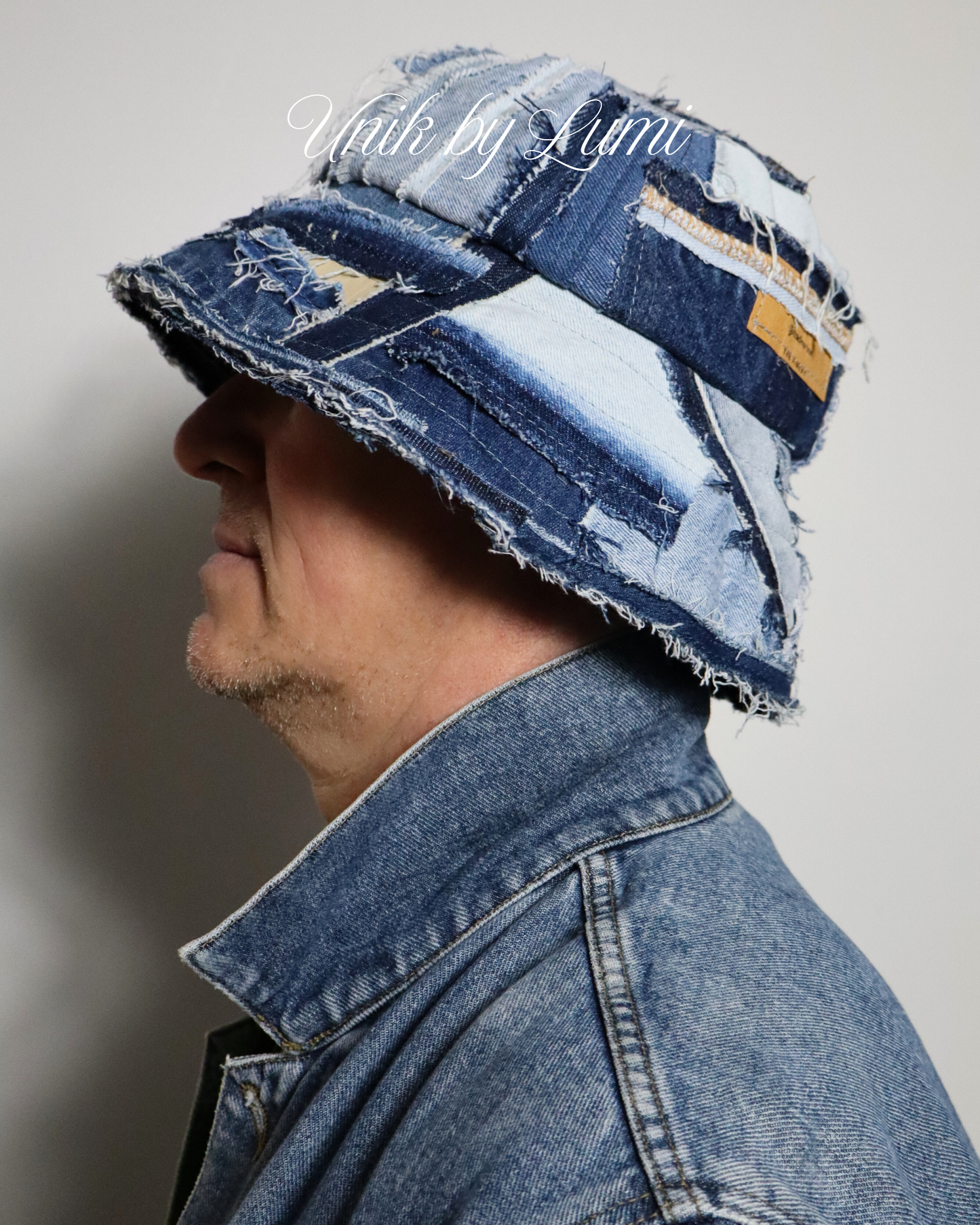 Unisex Bucket Hat | Handmade from Recycled Jeans | Zero Waste | Sustainable Luxury