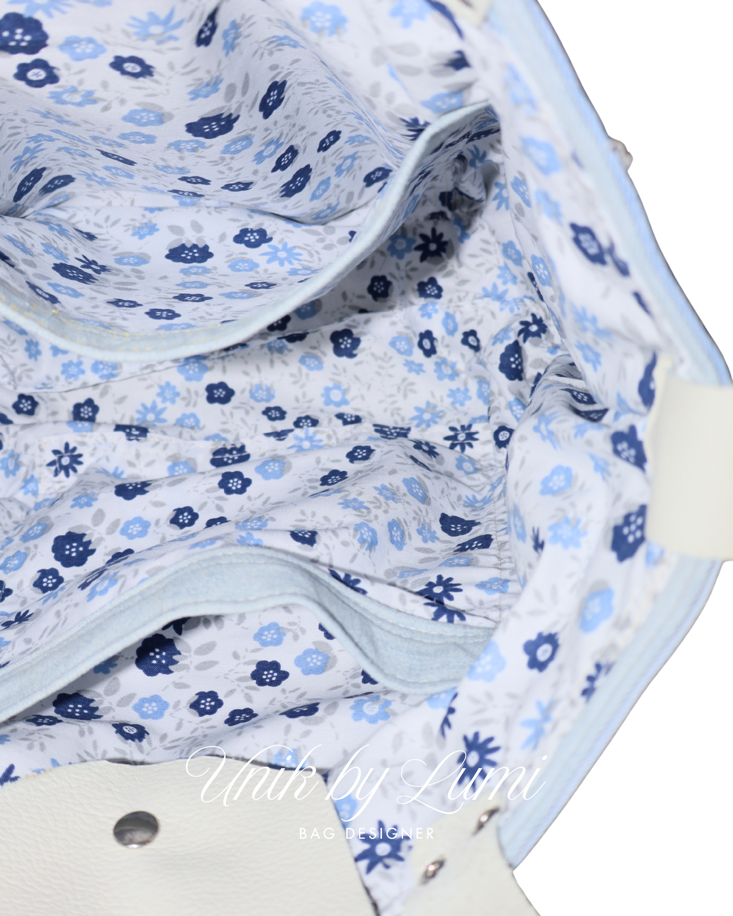 Upcycled Denim Bag with Crochet