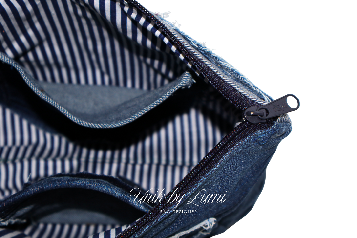 Bolsa em crochet, ganga e couro castanho | Bolsa sustentável