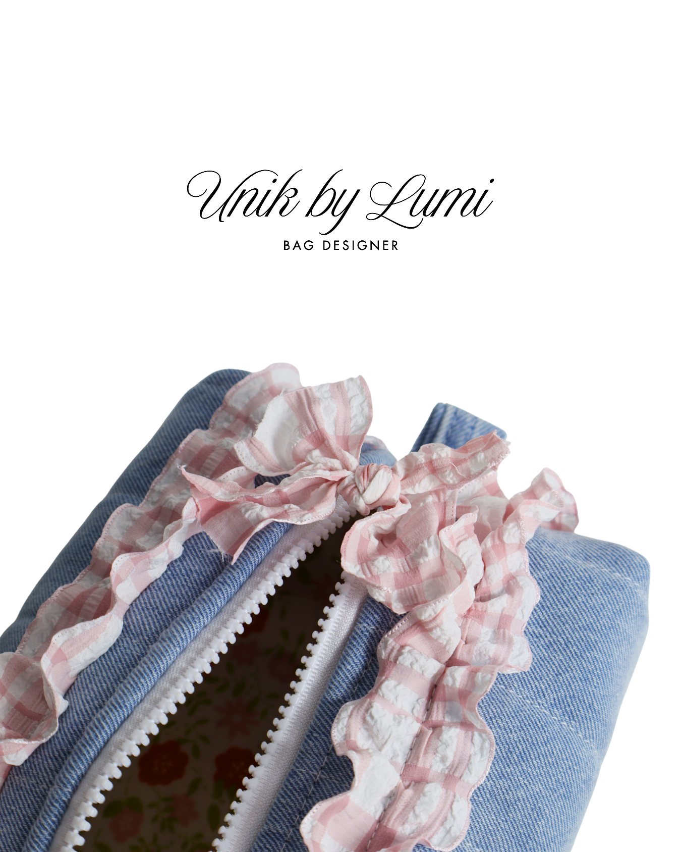 Denim Pouch | Makeup and Travel, Zipper Pouch