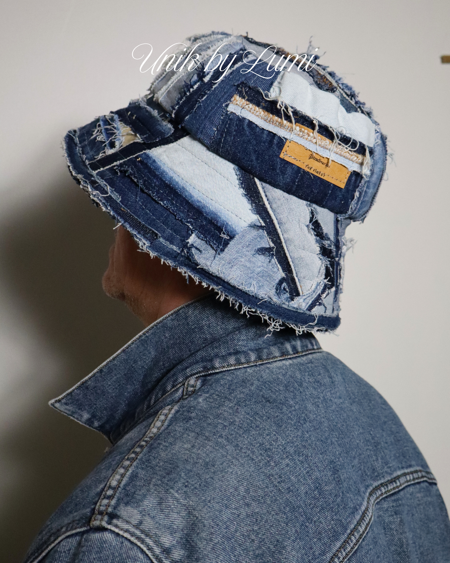 Unisex Bucket Hat | Handmade from Recycled Jeans | Zero Waste | Sustainable Luxury