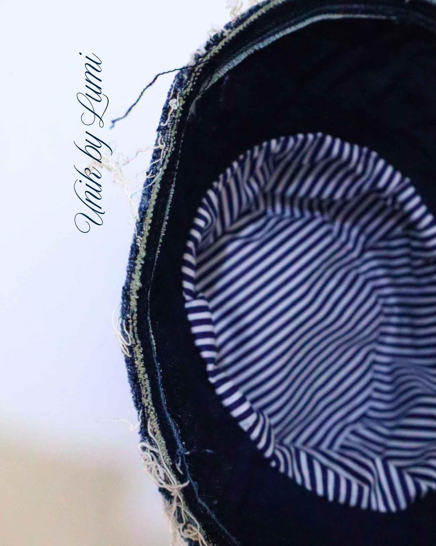 THE EYE | Unisex Bucket Hat | Handmade from Recycled Jeans | Sustainable Luxury