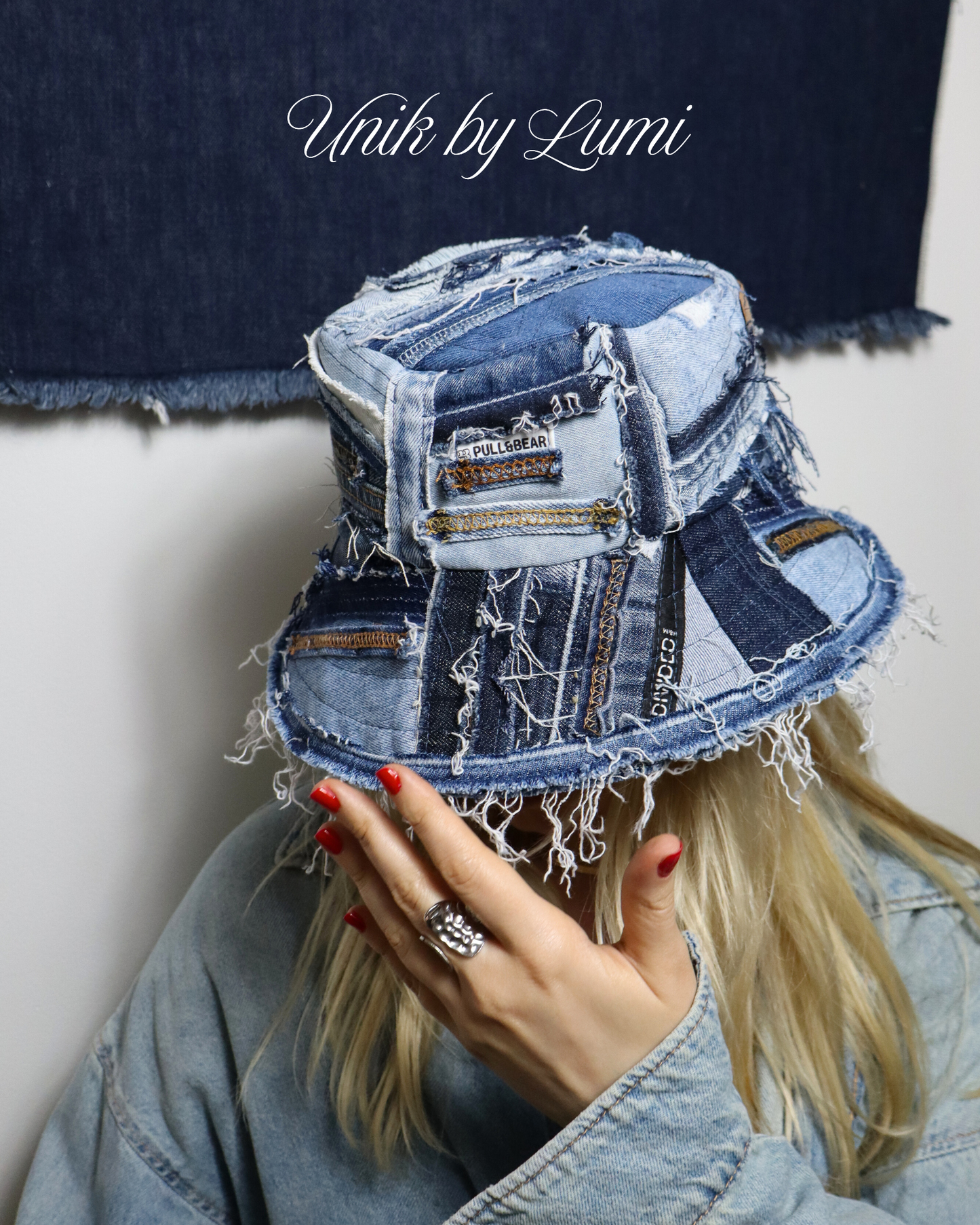 Sustainable Luxury Unisex Bucket Hat | Recycled Jeans | Handmade | Zero Waste Concept